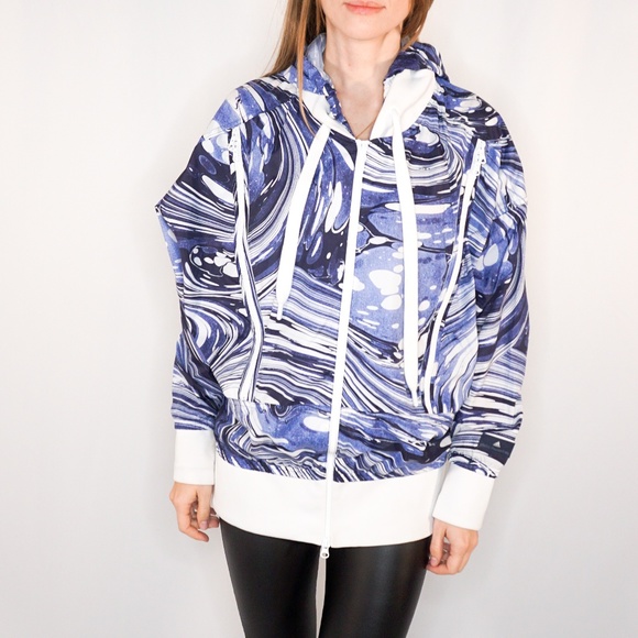 ADIDAS Stella McCartney Abstract Print Zip Jacket - Picture 5 of 7
